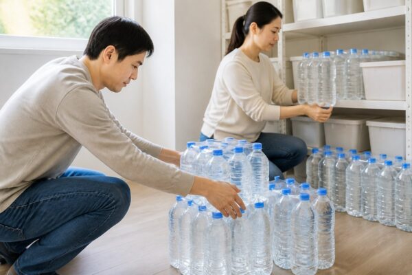 2인 가구가 비상용 생수를 준비할 때 계산할 항목