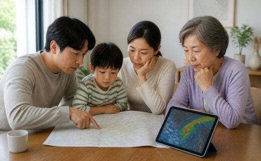 폭우가 시작되기 전 가족이 정할 대피 장소와 연락 방법
