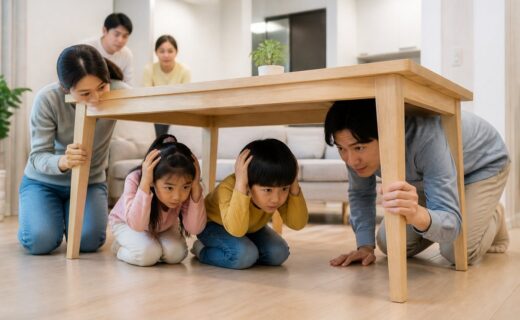 어린이와 지진 대피 연습을 할 때 준비할 쉬운 설명