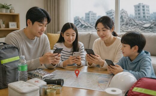 가족이 떨어져 있을 때 지진 후 연락 순서를 정하는 방법